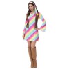 Sexy Halloween Gradient Striped Skirt Long Sleeve Cosplay Indian Dress Costume MS1781