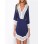 Womens boho sleeve off shoulder mini dress M30050