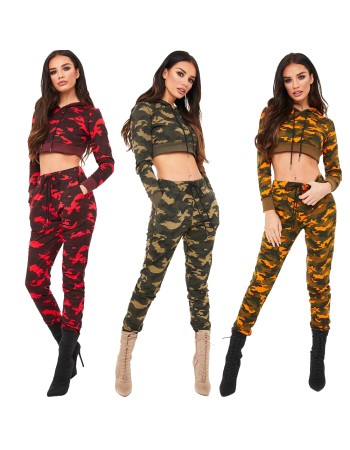 2 Pcs Women Camouflage Set  M8187