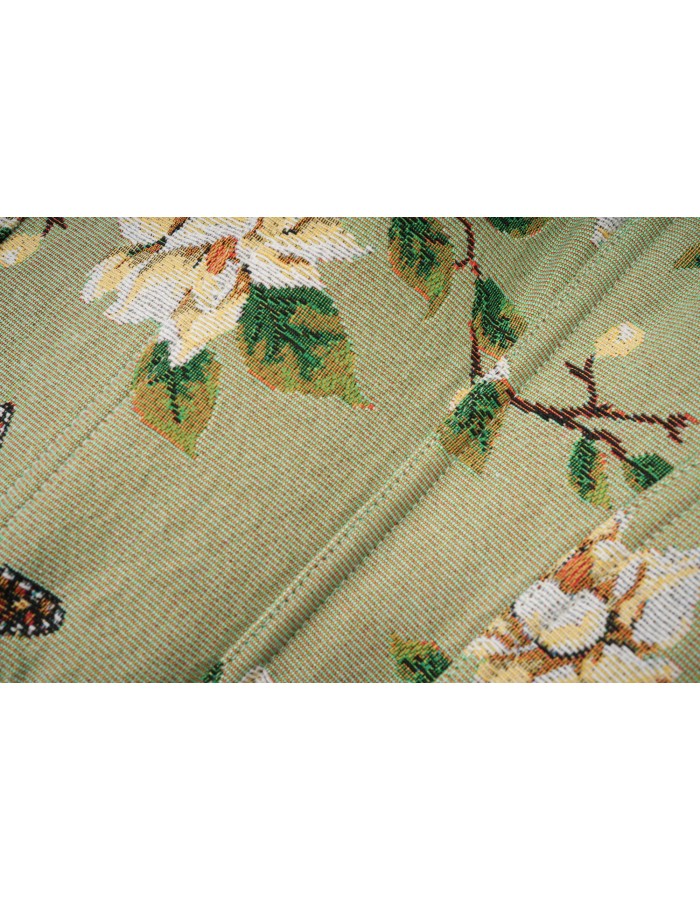 Green Vintage Floral Halter Corset Vest Cropped Tops 22053