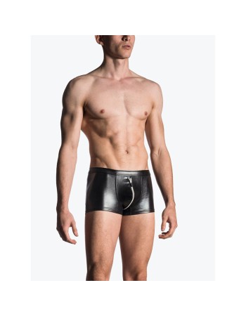 Patent Leather Zipper Black Short Pant Slim Men's Leggings Thin Nightclub N805