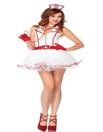 White Nurse Costume m4828