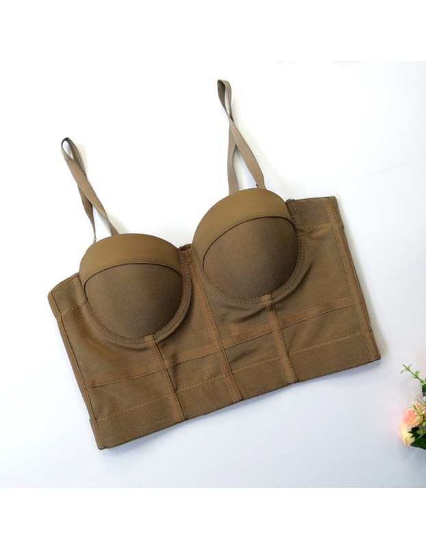 Sports Bra Mesh Yarn Underwire Fishbone Suspender Breathable Underwear KN8594