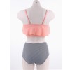Summer high waist stripes bikini sweet swimsuit M17090