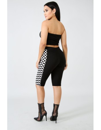 Sexy off shoulder Two Piece Set Crop Top Shorts Pants Sets m8236