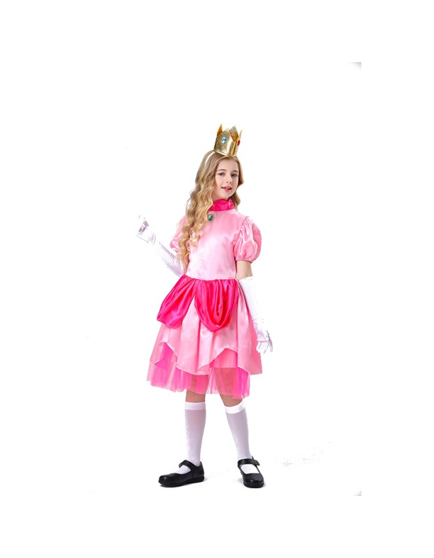 Halloween Children Pink Dress Fairy Tale Party Princess Dress Show Costume YM5823
