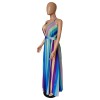 women's sexy halter strap chiffon dressM8360