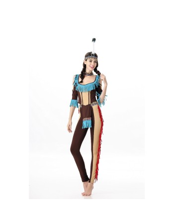 Women Costume Indian Native Savage Cosplay Masquerade Costume MS40201