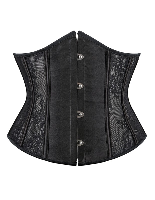Lightweight Tight Abdomen 4 Buckle Version Of Perspective Lace Waist Corset QF869
