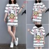 Casual Loose Cartoon Printed T Shirt Dress M8369