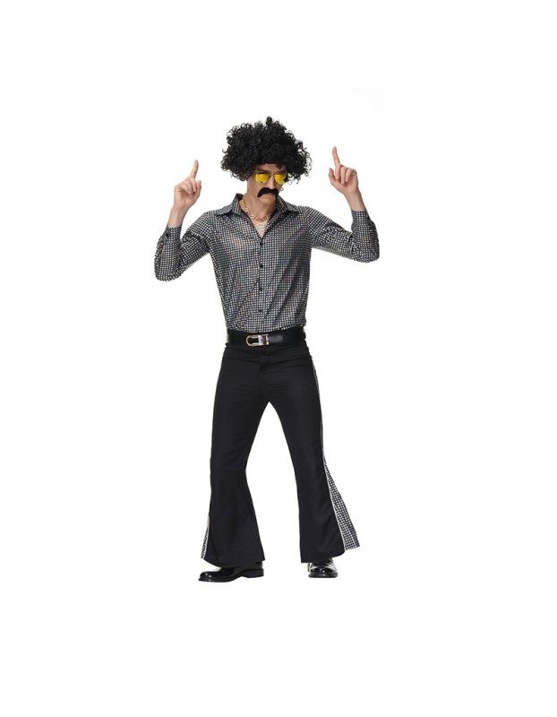 Halloween Suit Disco Hippie Ball Costumes Cosplay Adults Show Man Cothin MS1661