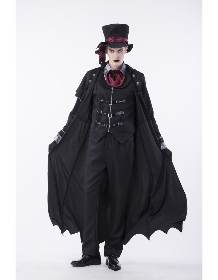 6 Pcs High Quality Gothic Halloween Party Costume for Men m40356