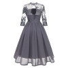 Chiffon See Through Night Sexy Clubwear Bridesmaid Embroidery Dress CD1661