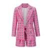 2 Piece Set Short Pants Suit Set Slim Fit Business Women Blazer LQ160