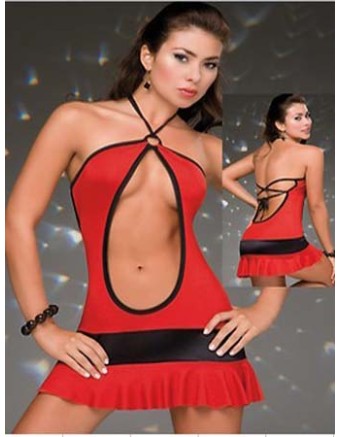 red adult babydoll wear M3189