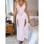 Women Sexy Underwear Mesh Nightdress White See-Through Halter Skirt YSF2013