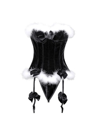 Plus Size Sexy Christmas Velvet Corset Top M1440
