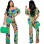 Summer Women Boho Casual Loose Ruffle Off Shoulder Jumpsuit M8605
