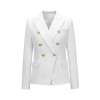 Short Suit Jacket Double Breasted Top Coat Solid Color Women Blazer H2013
