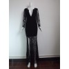 Sexy Black And White Lace Design Evening Dress M3974