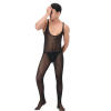 Men's Underwear Mesh One-Piece Bodysuit Vest Sexy Nightclub Stage Costume N996