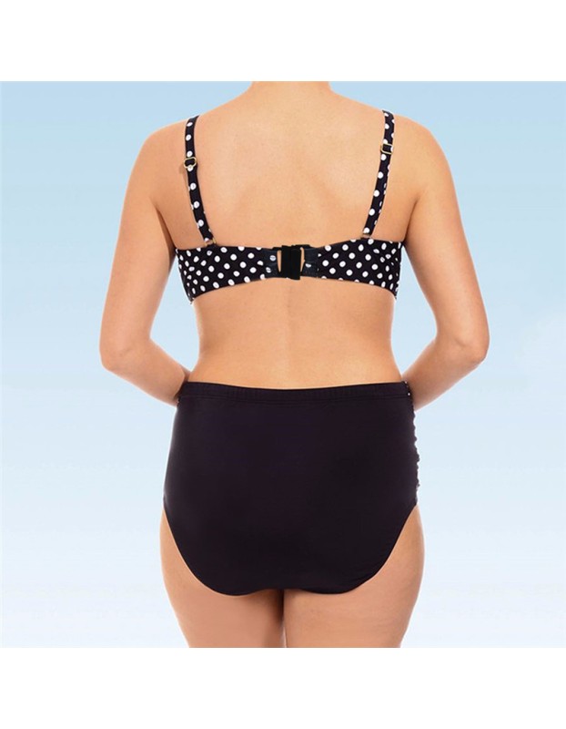 Women Sexy Polka Dot Two Piece Swimsuit Plus Size HF42