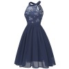 Elegant Wedding Chiffon Halter Women Party Summer Dress Casual CD1645