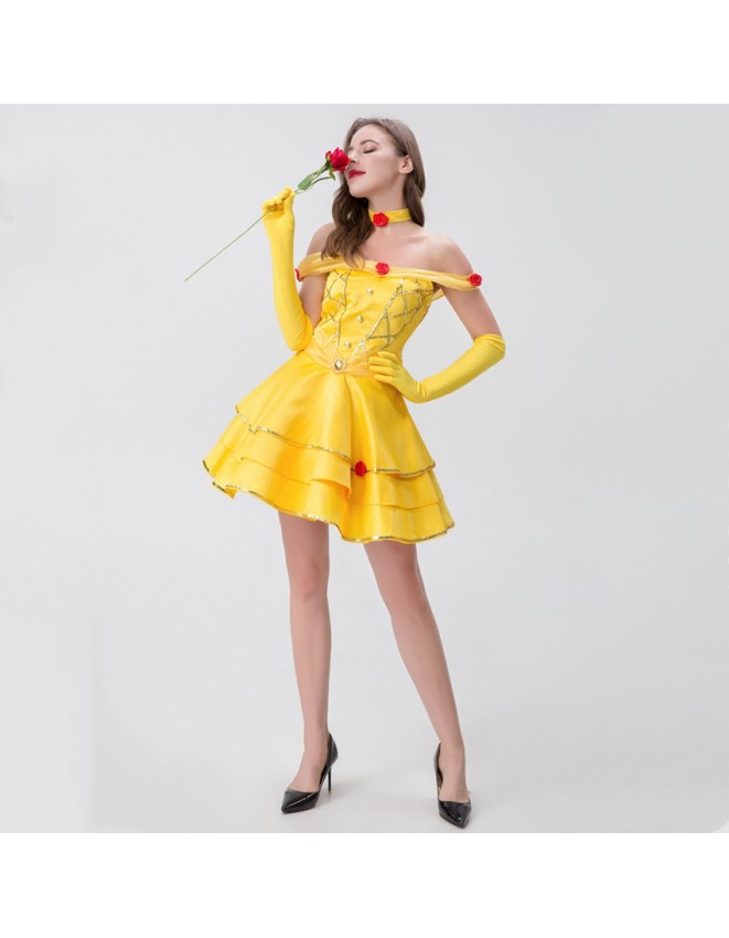 Adult Women Fantasia Beauty and Beast Cosplay Costumes YM8722