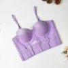 Sports Bra Mesh Yarn Underwire Fishbone Suspender Breathable Underwear KN8594