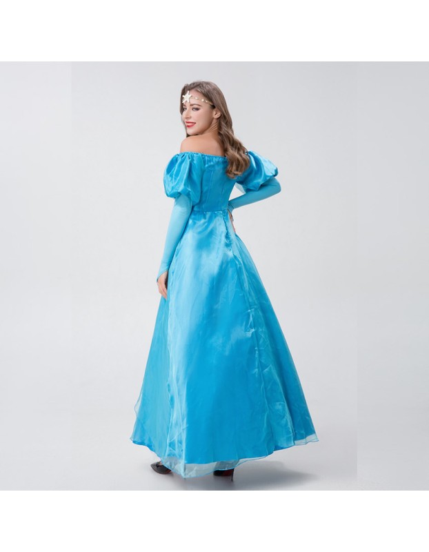 Halloween One Shoulder Princess Cinderella Dress Nightclub Cosplay Costume YM0926