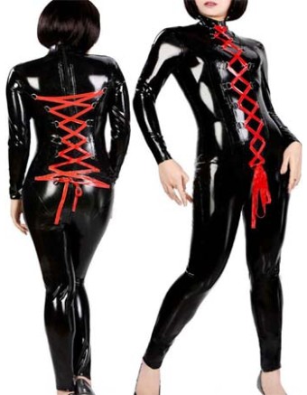 Long-sleeved vinyl lingerie m7162