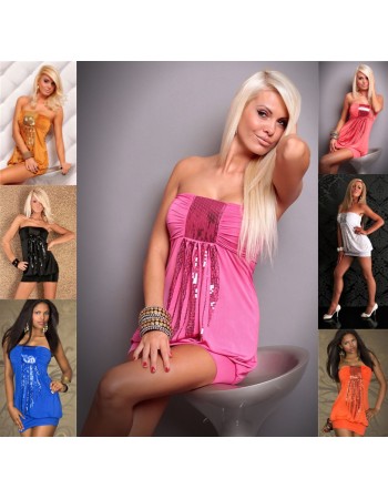 Sexy Wet Look Mini Dress M3479b