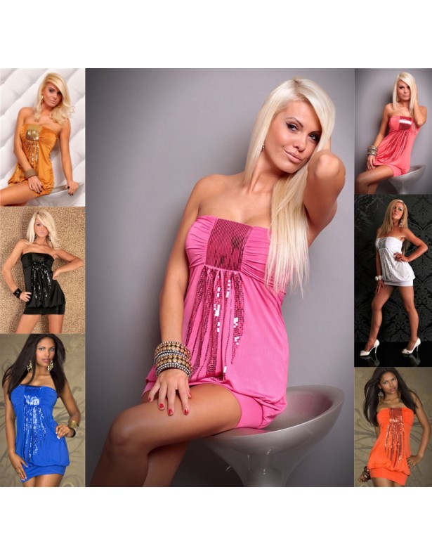 Sexy Wet Look Mini Dress M3479b