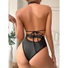 Sexy Women Jumpsuit Sexy Patent Leather Hollowed-Out Buttock Skirt YSF712
