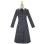 Halloween Wednesday Adams Family Costume Black Print Dress Cosplay YFZ411