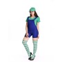 Super mario Bib short  costume for summer party fanny Mario jumpsuits with hat M40257