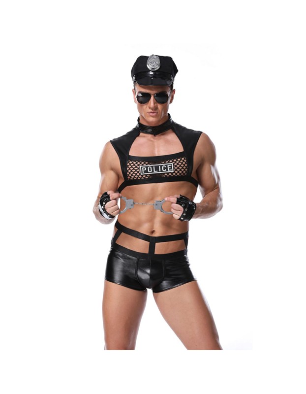Police Uniforms Nightclub Erotic Costumes Cosplay Mesh Underwear 20201