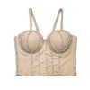 Bright Drill Tight Wrap Chest Suspender Inner Take Top Nail Bead Corset KN8185