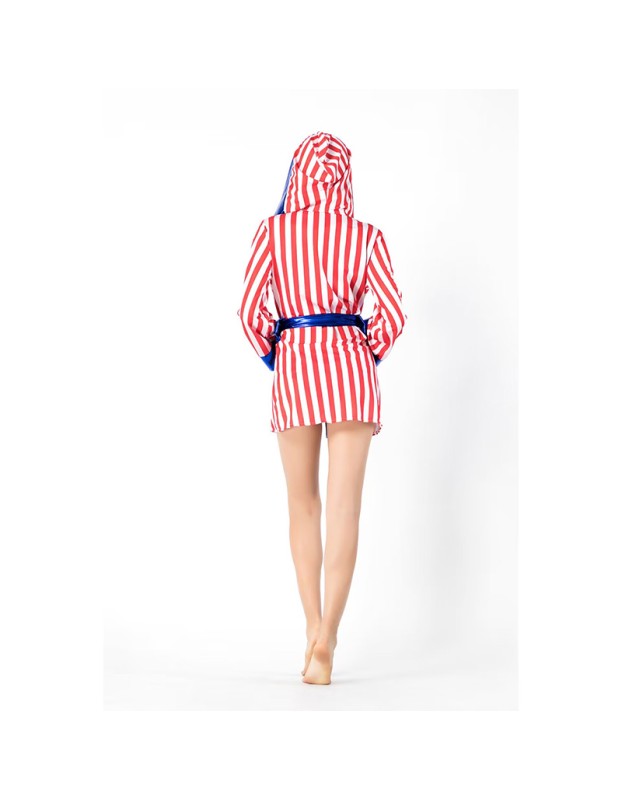 Boxers Costume Cosplay Club Dance Party Women Adult Sexy Champ Boxing M40610