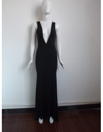 Sexy Black Long Maxi Dress M3982b