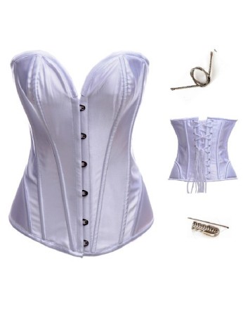 white satin steel corset m1901b