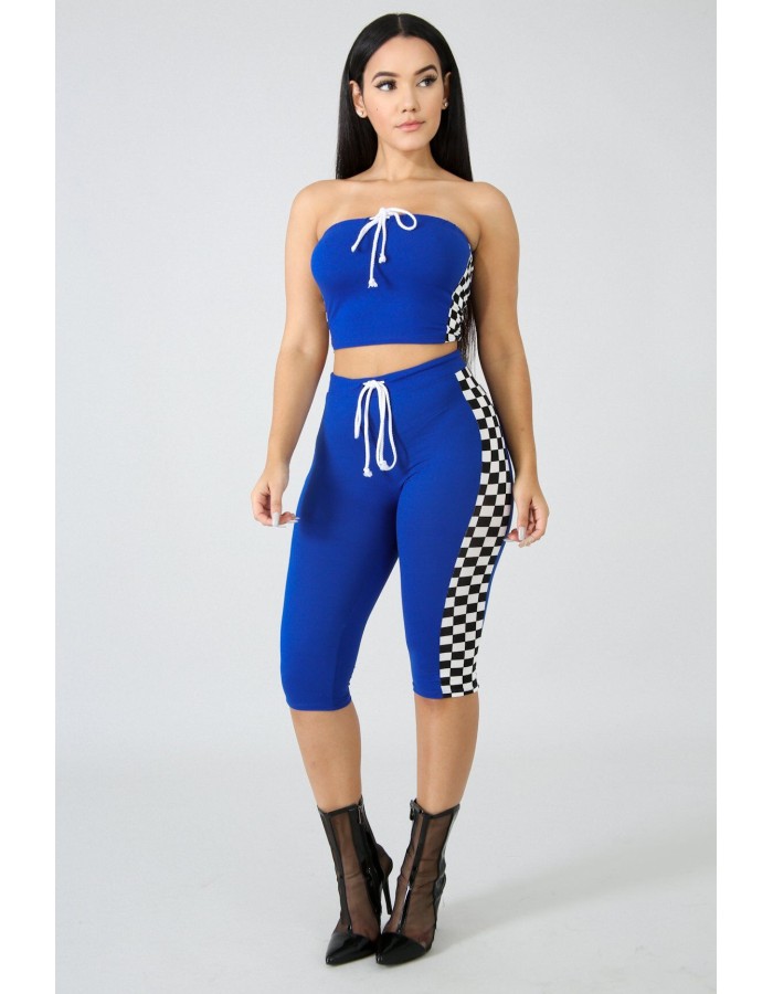 Sexy off shoulder Two Piece Set Crop Top Shorts Pants Sets m8236