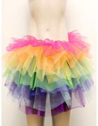 7 Color Rainbow Tutu Skirt  S003I