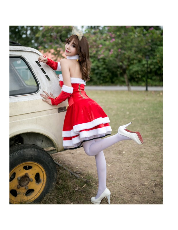 2018 Sweet Cat Christmas Dress M1187