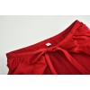 Women Lace Up 2 Layer Ruffles Tulle Asymmetrica Skirt M31714