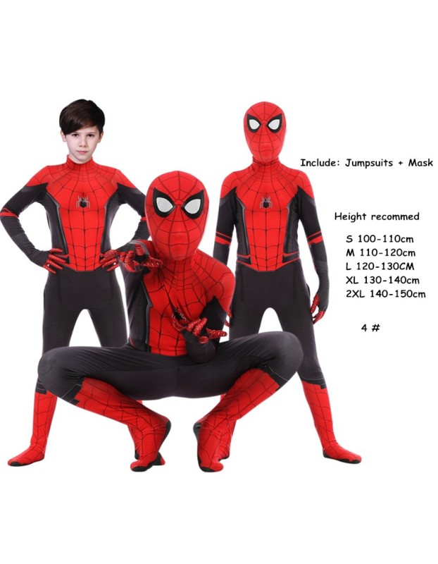 Kids and Men Spiderman Cosplay Clothing  Superhero Costume M40661