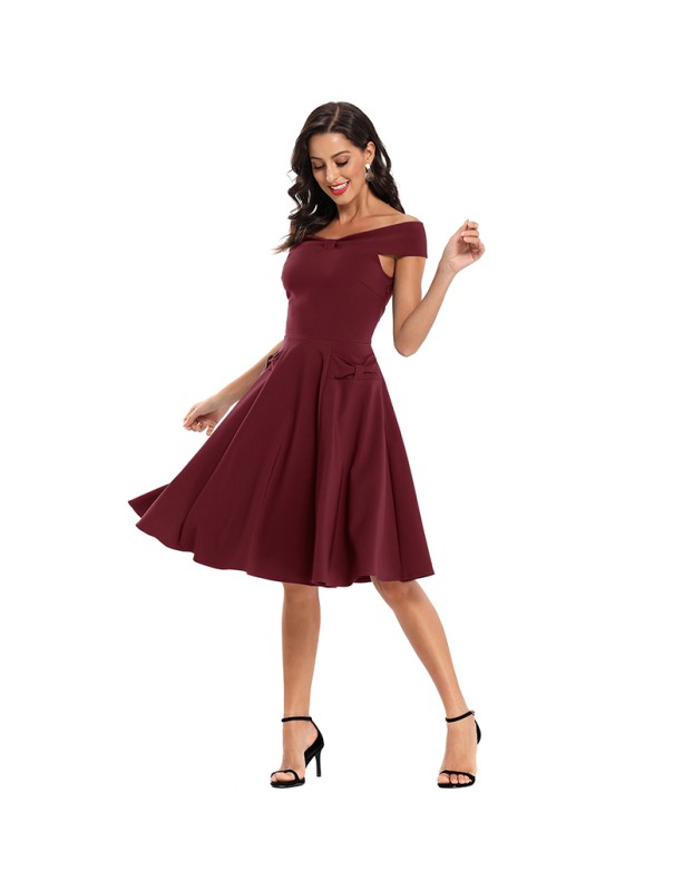 Round Neck Satin Fall Sleeves Spring Dresses Women Sexy CD1768