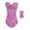 pink denim corset m1235