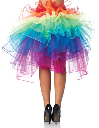 Rainbow Bustle Skirt S004