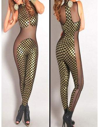 Mermaid Leopard Print One Piece Adult Jumpsuit M3836